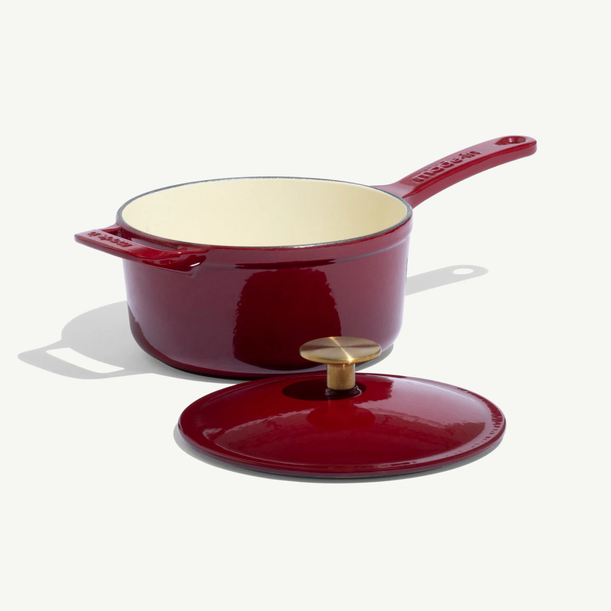 Enameled Cast Iron Saucepan