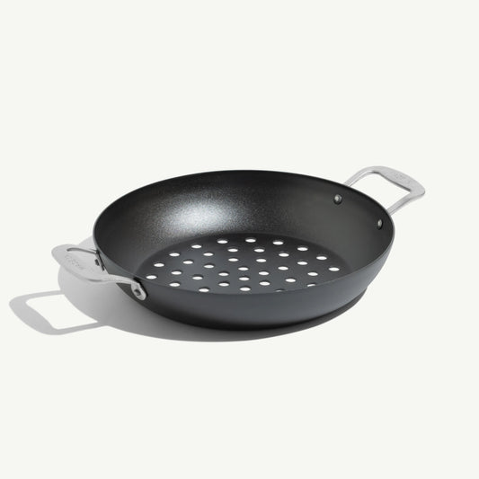 Seasoned Carbon Steel Grill Basket