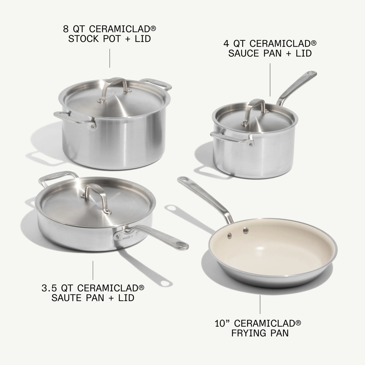 CeramiClad® 2.0 Non Stick Cookware Set