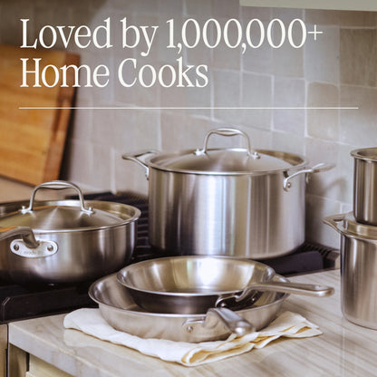 Stainless Clad Frying Pan Set