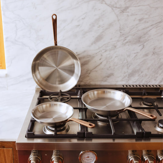 Stainless Clad Frying Pan Set