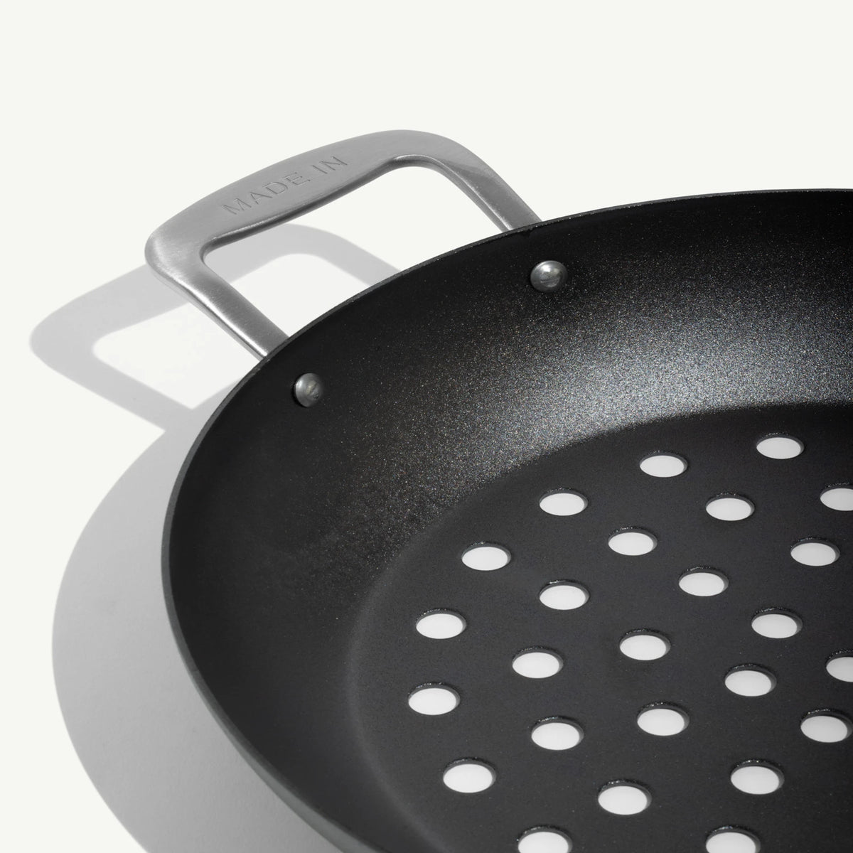 Seasoned Carbon Steel Grill Basket