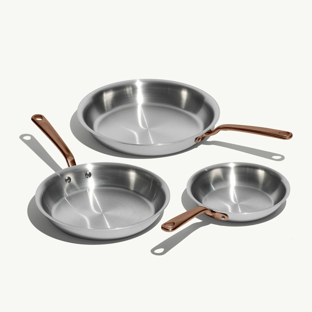 Stainless Clad Frying Pan Set