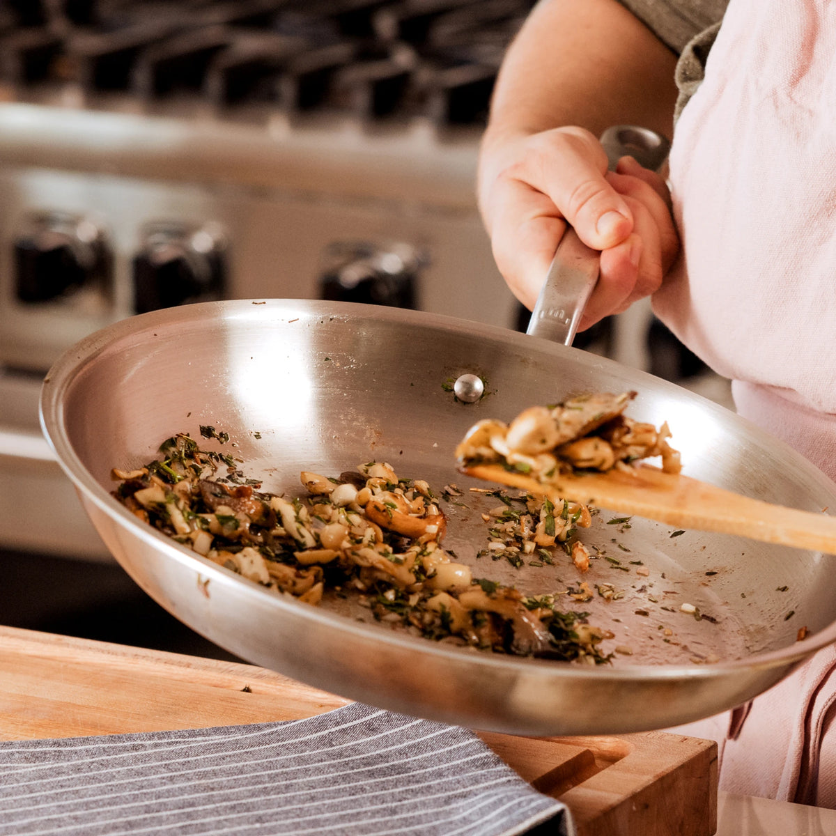 Stainless Clad Frying Pan