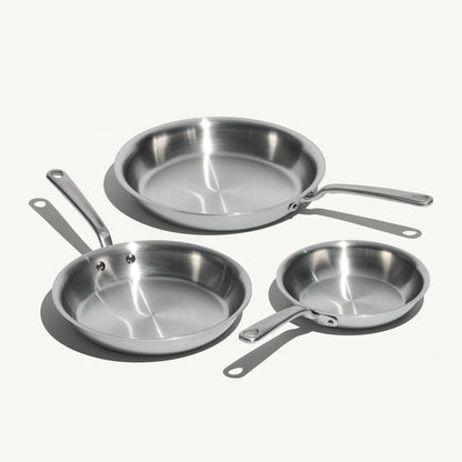 Stainless Clad Frying Pan Set