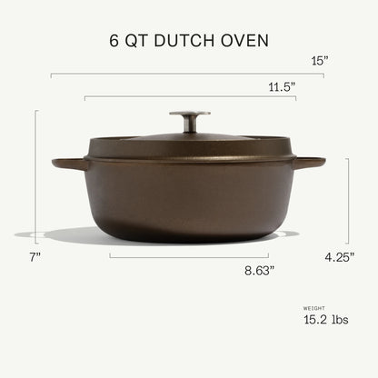 Seasoned Cast Iron Dutch Oven