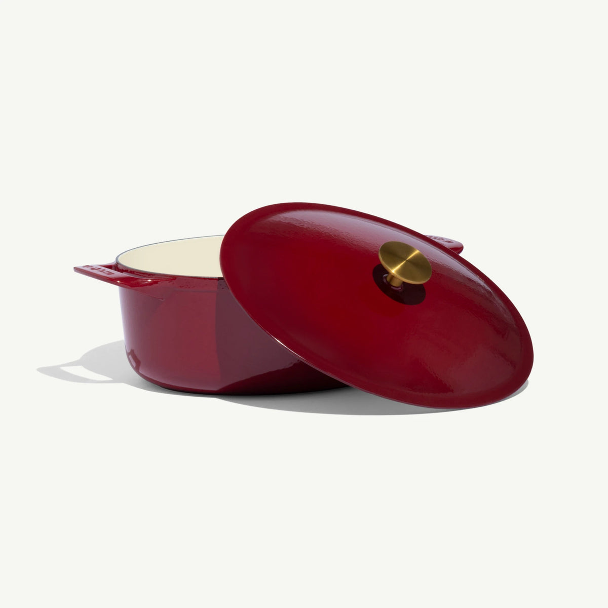 Oval Enameled Cast Iron Dutch Oven